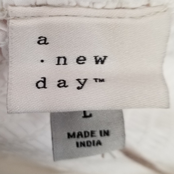 NWT A New Day White Eyelet Midi Dress Size Large - Picture 9 of 10